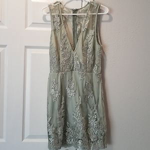 Tobi green lace dress